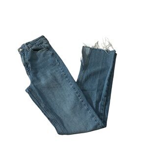Women’s Zara Blue Jeans, high Rise, Split Leg Size 4
